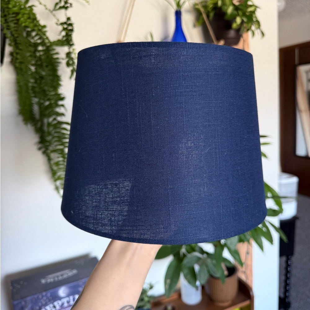 Navy Blue Lampshade